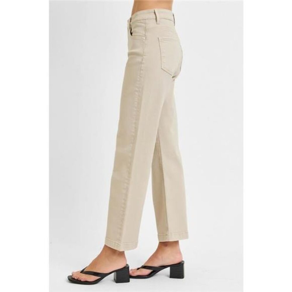 ✨NWT RISEN Full Size Tummy Control Mid Rise Ankle Straight Jeans Plus Size - Picture 4 of 6